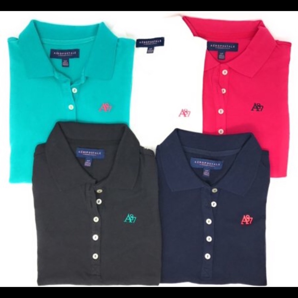 Women’s Black Aeropostale Polo T-shirt